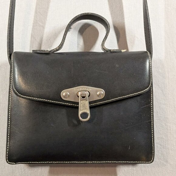 Handbags - Vintage French Paquetage Paris Patent Saddle Adjustable Crossbody Bag  FRANCE